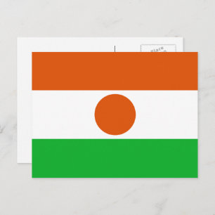 Nigerien Flag, Flag of Niger Postcard