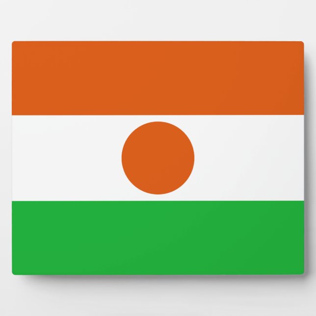 Nigerien Flag Plaque (Front)