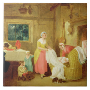 Night, 1799 (oil on canvas) (see 127218-220) ceramic tile