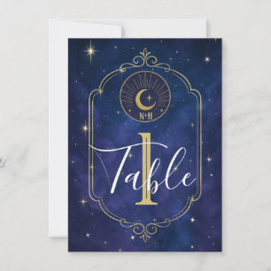 Night Among The Stars Celestial Skies Table Invitation