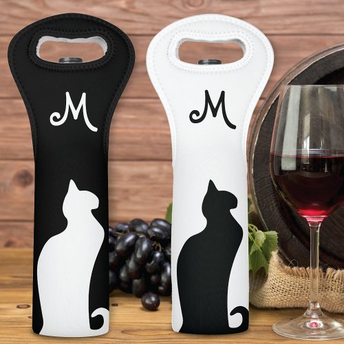 Night and Day Cats Monogram Wine Bag