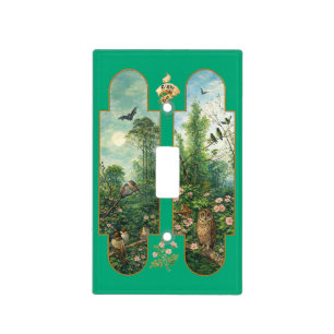 Night And Day Landscape Vignettes Retro 1902 Light Switch Cover