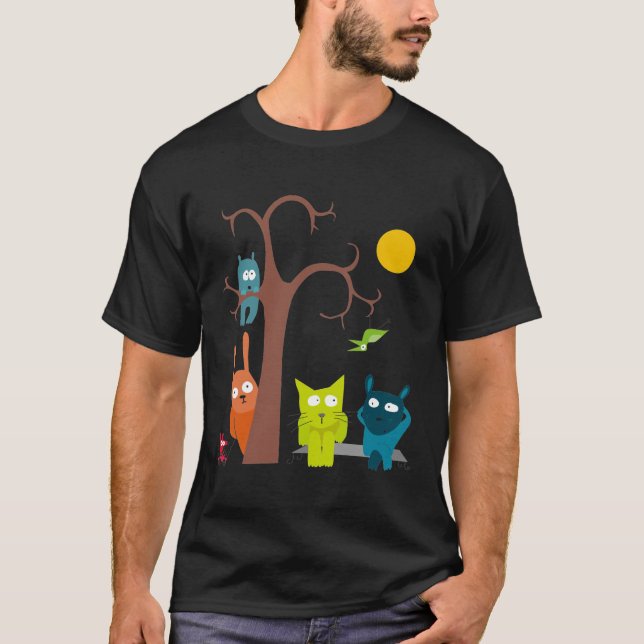 Night animals T-Shirt (Front)