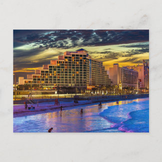 Night at Daytona Beach Postcard