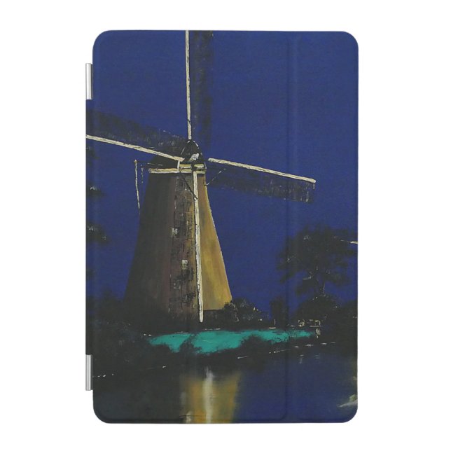 Night at Kinderdijk iPad Mini Cover (Front)
