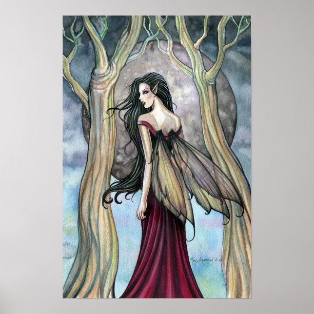 Night at Last Fantasy Fairy Gothic Poster Print (Front)