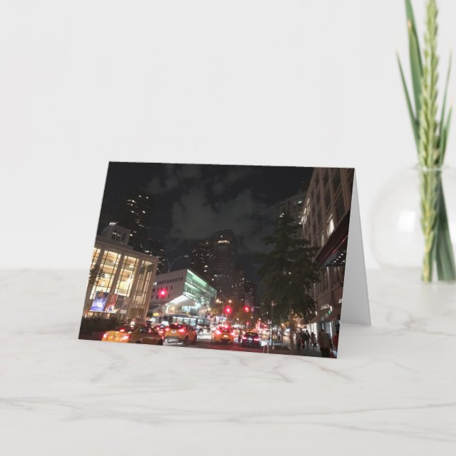 Night at Lincoln Center NYC New York Photography Card (Front)