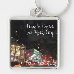 Night at Lincoln Center NYC New York Photography Keychain