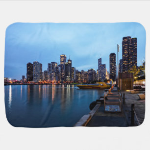 Night At Navy Pier Baby Blanket