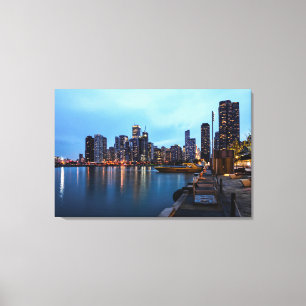 Night At Navy Pier Canvas Print