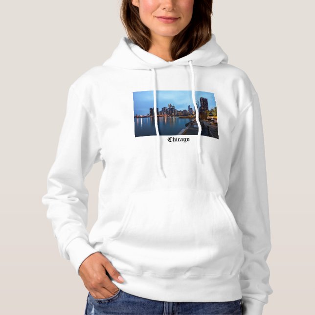 Night At Navy Pier Hoodie (Front)