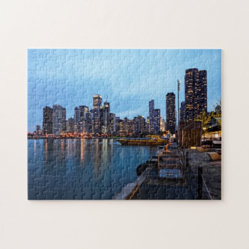 Night At Navy PIer Jigsaw Puzzle
