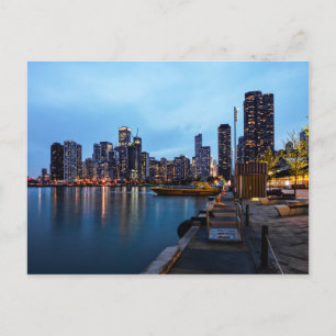 Night At Navy Pier Postcard