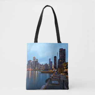 Night At Navy Pier Tote Bag