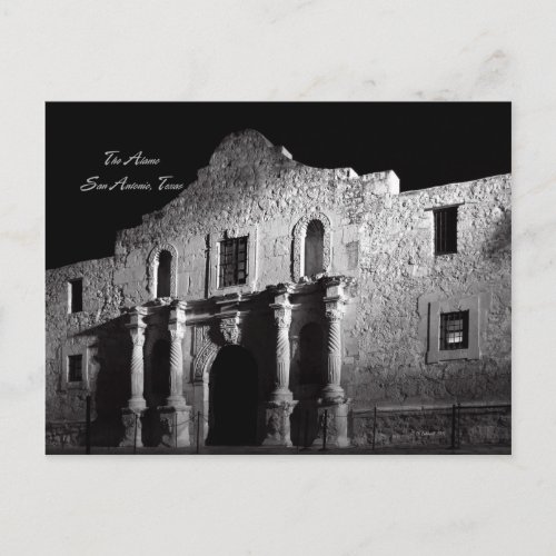 Night at the Alamo Postcard