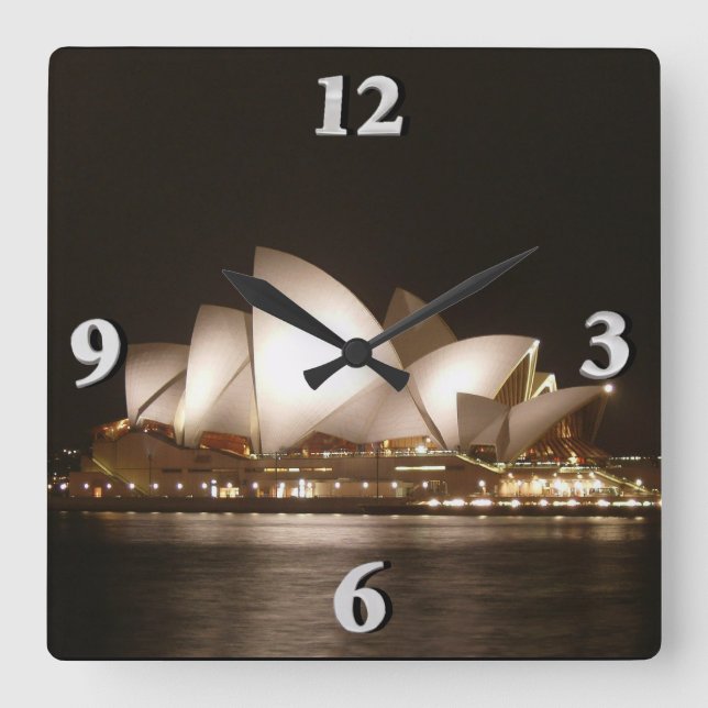 Night at the Opera Square Wall Clock (Front)