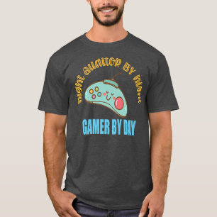 Night Auditor By Night Gamer By Day Shift Hotel Ka T-Shirt