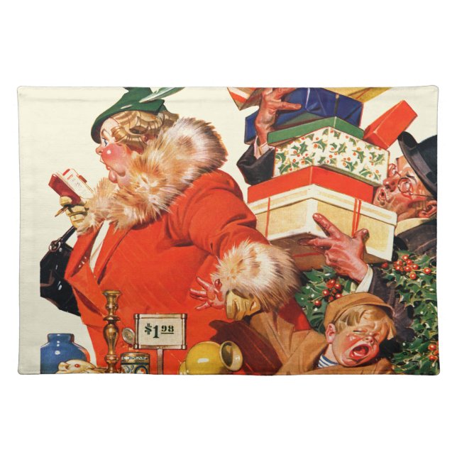 Night before Christmas Cloth Placemat (Front)