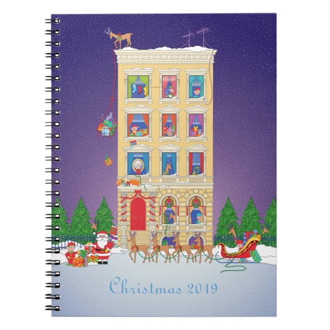 Night Before Christmas Organizer Notebook (Front)