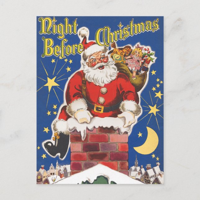 Night Before Christmas Postcard (Front)