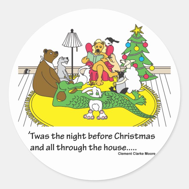 Night Before Christmas Sticker (Front)
