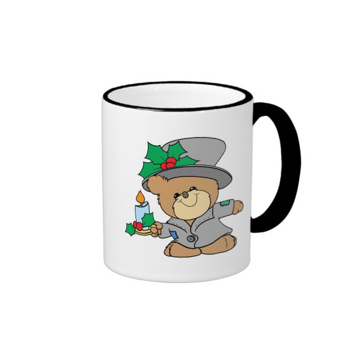 night before christmas teddy bear design coffee mugs