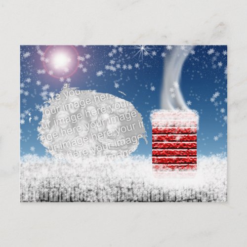 Night Before Christmas Template Postcard