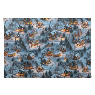 Night Before Christmas - Twilight Serenity Cloth Placemat