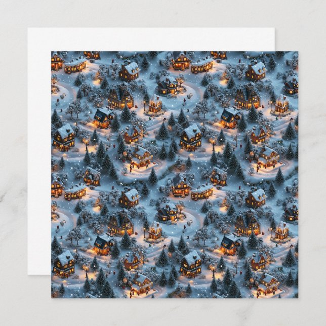 Night Before Christmas - Twilight Serenity  Invitation (Front/Back)