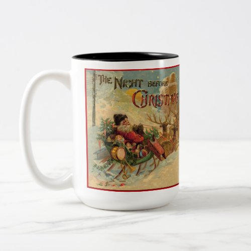 Night Before Christmas Vintage Santa Mug