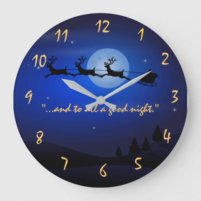 Night Before Christms Large Clock (Front)