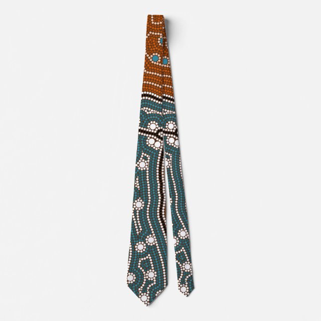 night before settlement  neck tie (Front)