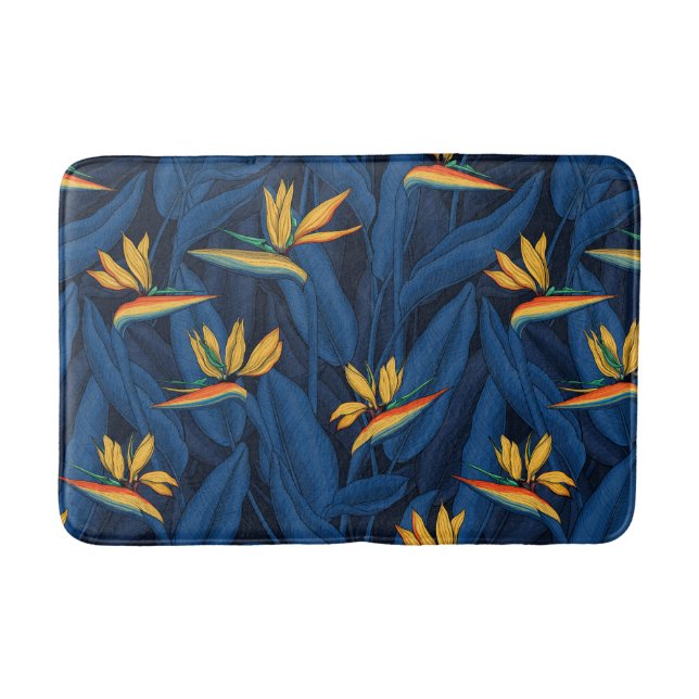 Night bird of paradise garden 2 bath mat (Front)