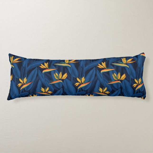 Night bird of paradise garden 2 body pillow (Front)
