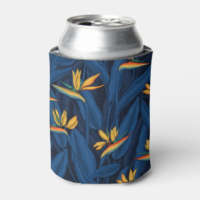 Night bird of paradise garden 2 can cooler (Can Front)