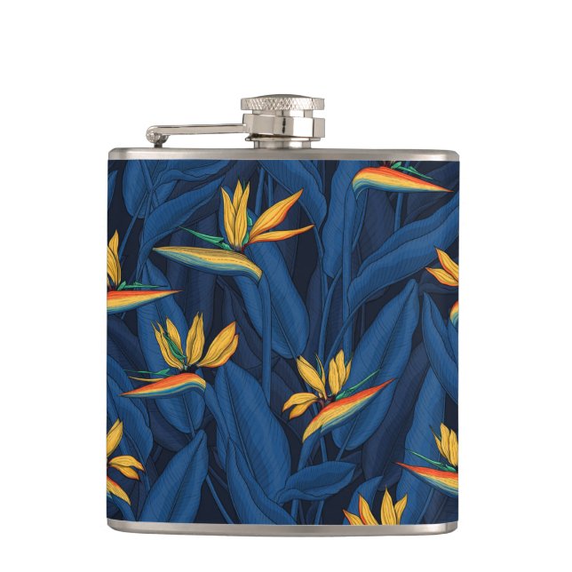 Night bird of paradise garden 2 flask (Front)