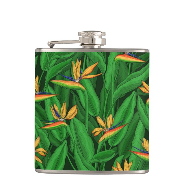 Night bird of paradise garden flask (Front)