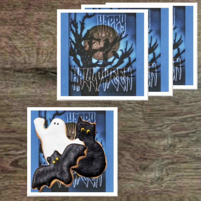 Night Birds On Watch Napkins (Throw a Halloween party, with these eery, paper napkins, it would be a hit!)