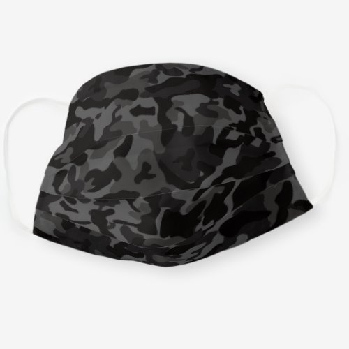 Night Black Camouflage Camo your Cloth Face Mask