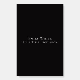 Night Black Plain Elegant Professional Modern Foam Board