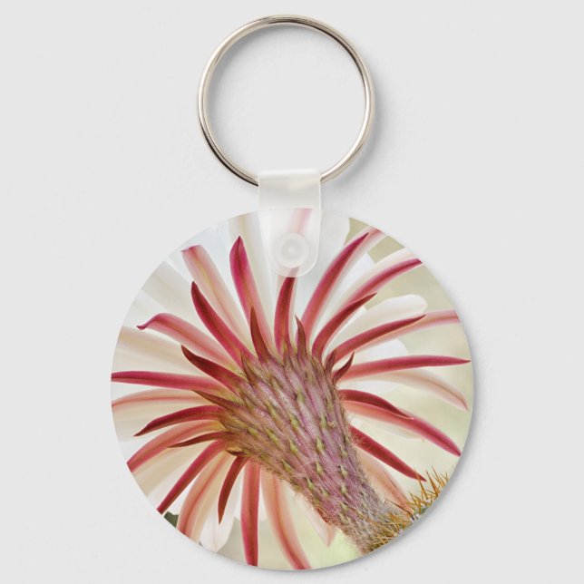 Night blooming cactus flower keychain (Front)