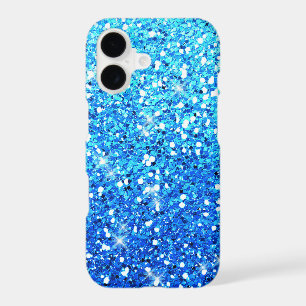 Night Blue Glitters Sparkles Texture iPhone 17 Case