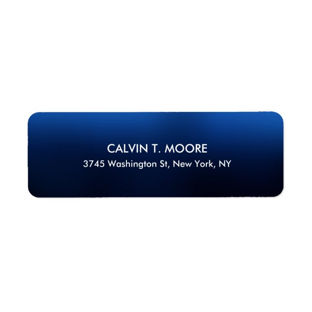 Night Blue Unique Special Professional Label (Front)