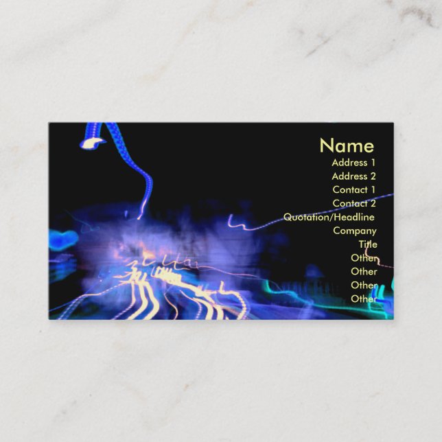 Night Business Card (Front)