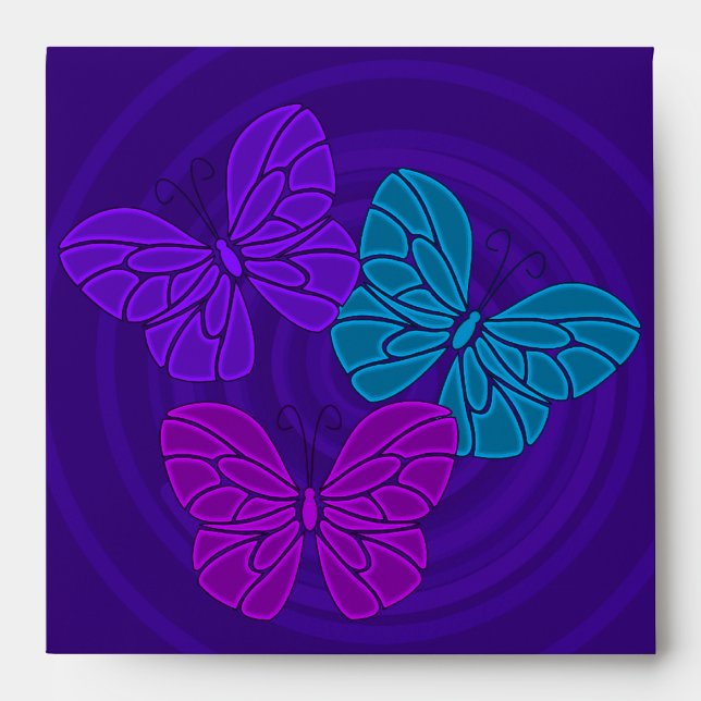 Night butterflies Envelope (Front)