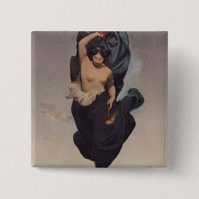 Night, c.1850-55 pinback button (Front)