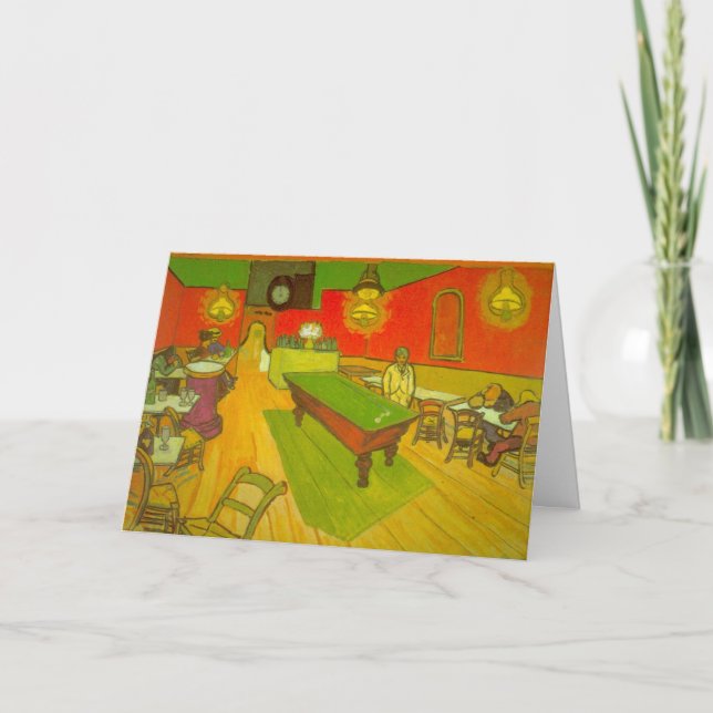 Night Cafe by Vincent van Gogh Card (Front)