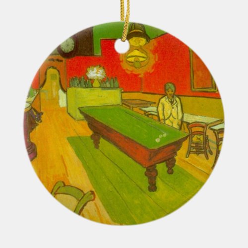 Night Cafe by Vincent van Gogh Ceramic Ornament