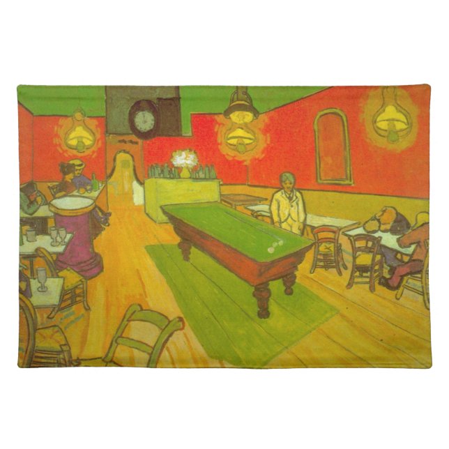 Night Cafe by Vincent van Gogh Cloth Placemat (Front)