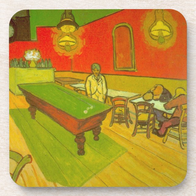 Night Cafe by Vincent van Gogh Drink Coaster (Front)